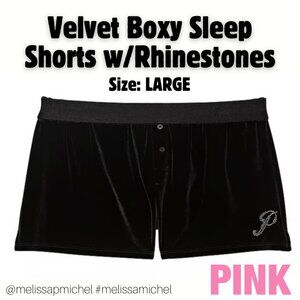PINK VS Velvet Boxy Sleep Shorts
